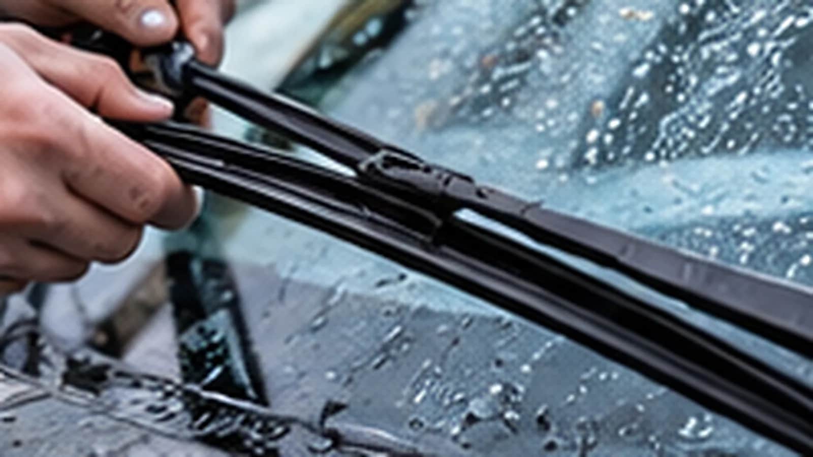 Wiper blades on a workshop bench
